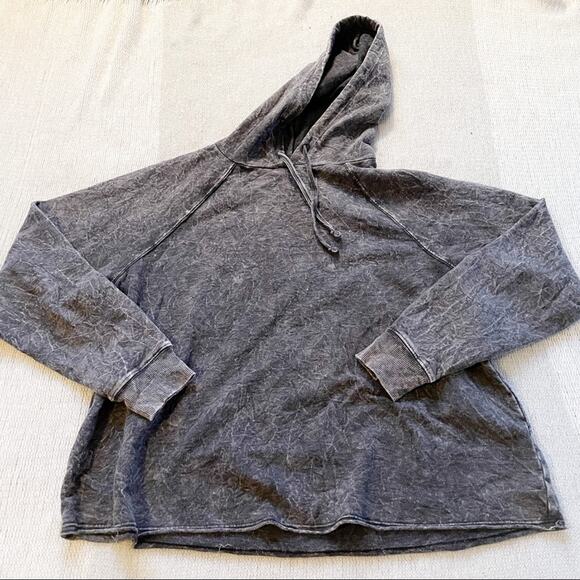 Torrid Black Mineral Wash Midi Hoodie - Size 1X - Picture 10 of 12